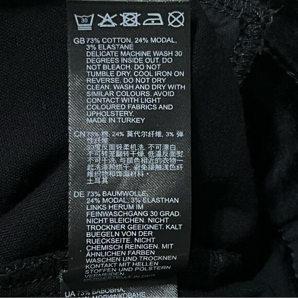 Reiss Isa Black Velvet Pants Sz 30 High Waist Wide Leg Holiday Capsule Event - Picture 16 of 16